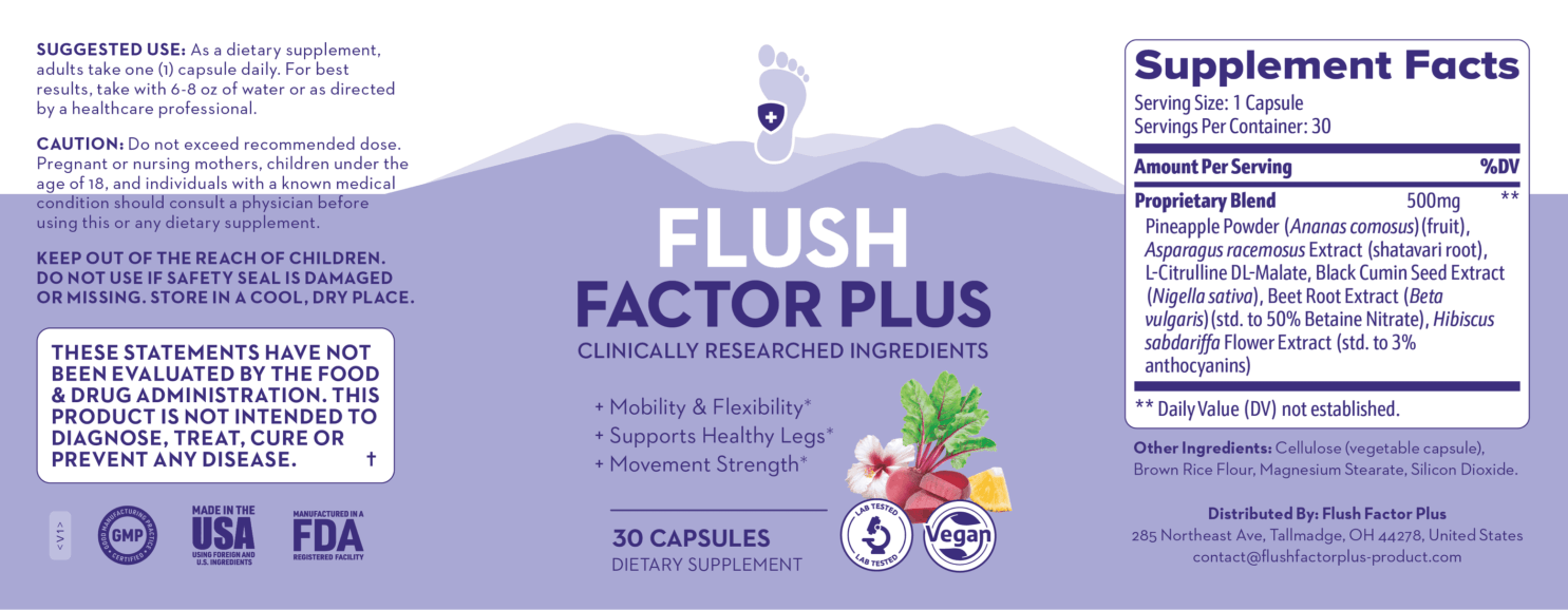 FlushFactorPlus Supplement Facts